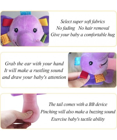 Cartoon Stuffed Animal Baby Soft Plush Hand Rattle Squeaker Sticks for Toddlers - Elephant and Lion $17.66 Baby Rattles & Plu...