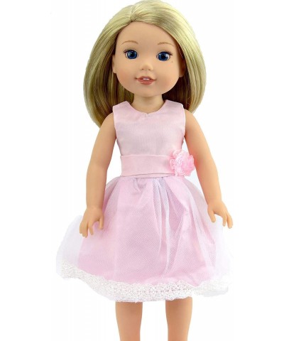 Pretty Pink Dress Made for 14 inch Dolls Compatible with Wellie Wishers $22.57 Doll Accessories