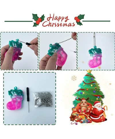 2022 New 36 PCS Christmas Tree Fidget Toy Mini Push Pop Bubble Fidget Christmas Child Party Gift Birthday Party Gift $44.41 F...