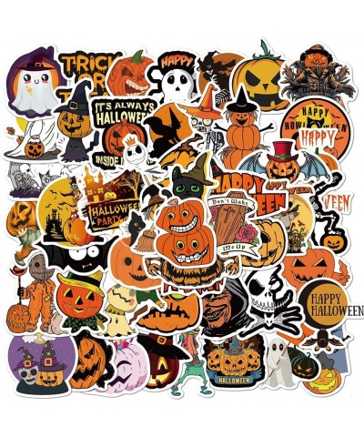 50 Pcs Halloween Stickers Waterproof Vinyl Stickers for Water Bottle Laptop Bike Luggage Skateboard Funny Party Pumpkin Stick...