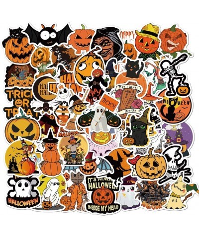 50 Pcs Halloween Stickers Waterproof Vinyl Stickers for Water Bottle Laptop Bike Luggage Skateboard Funny Party Pumpkin Stick...