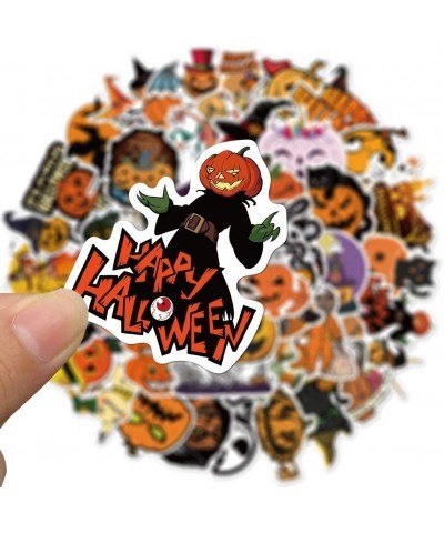 50 Pcs Halloween Stickers Waterproof Vinyl Stickers for Water Bottle Laptop Bike Luggage Skateboard Funny Party Pumpkin Stick...