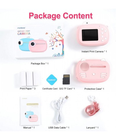 Instant Camera for Kids Camera for Girls 40MP Kids Digital Camera 2.4" Screen Toddler Camera Kids Selfie Video Camera Childre...