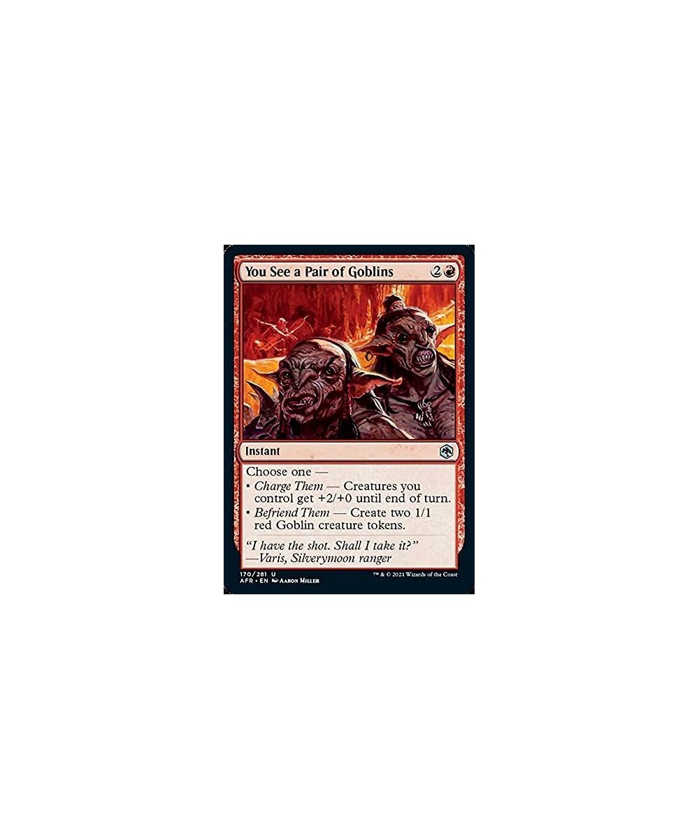 Magic: the Gathering - You See a Pair of Goblins (170) - Adventures in The Forgotten Realms $11.02 Trading Cards & Accessories