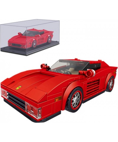 Speed Champions Car Building Sets with Acrylic Display Case Recreation of Collectible Car 27012 Testarossa Toy Building Block...