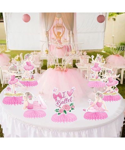 Ballerina Honeycomb Centerpieces Ballet Dancer Table Centerpieces Ballerina Birthday Party Decorations for Girls Ballerina Th...