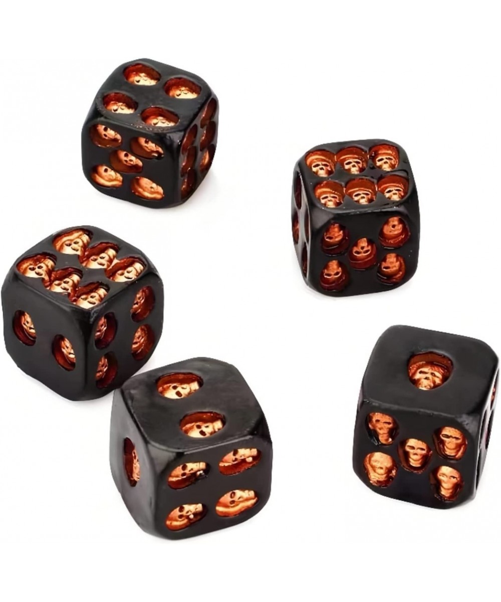 5 Pcs Skull Dice 3D Skeleton Dice Creative Bones Dice Novelty Halloween Dice for Board Game for Club Pub Party Games $17.60 G...