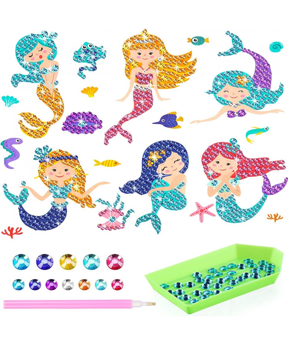 Arts and Crafts for Kids 5D Mermaid Diamond Painting Kits Diamond Painting Stickers for Kids Boys Girls Toddler Ages 4-6 6-8 ...