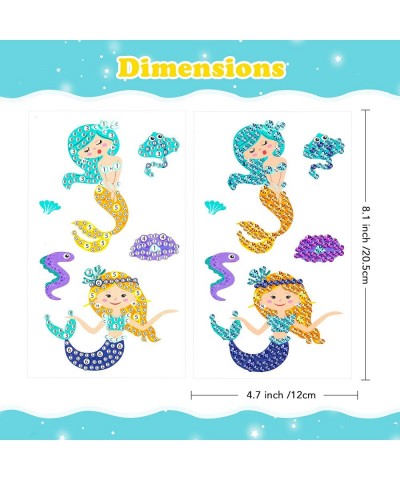 Arts and Crafts for Kids 5D Mermaid Diamond Painting Kits Diamond Painting Stickers for Kids Boys Girls Toddler Ages 4-6 6-8 ...