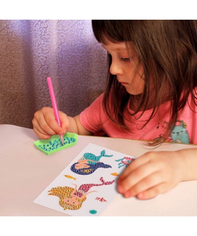 Arts and Crafts for Kids 5D Mermaid Diamond Painting Kits Diamond Painting Stickers for Kids Boys Girls Toddler Ages 4-6 6-8 ...