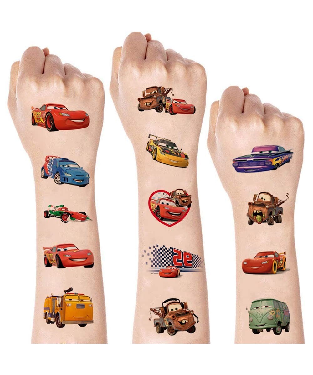 8 Sheets Car Tattoos for Kids Race Car Party Supplies Truck Party Favors for Kids Boys Girls Truck Car Birthday Party Decorat...