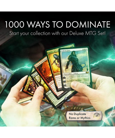 Cosmic Games Deluxe MTG Gift Set | 1000 Assorted Magic The Gathering Cards | Includes 4 Planeswalkers 4 Mythic Rares 15 Rares...