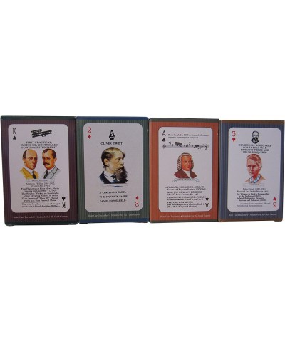 Educational Playing Card Games Bundle - 4 Items (1 of each): Inventors Card Game Composers Card Game Scientists Card Game & A...