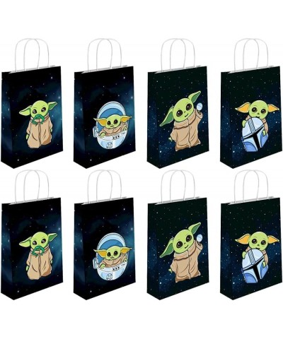 GOPARTY 16 Pcs Gift Bags for Yoda Goodie Bags Cute Alien Goodies Bags Mandalorian Theme Birthday Party Decoration Baby Shower...