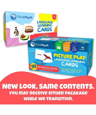 150 Advanced Noun Flash Cards for Toddlers 2-4 Years – Picture Cards for Speech Therapy & Autism Learning Materials - Prescho...