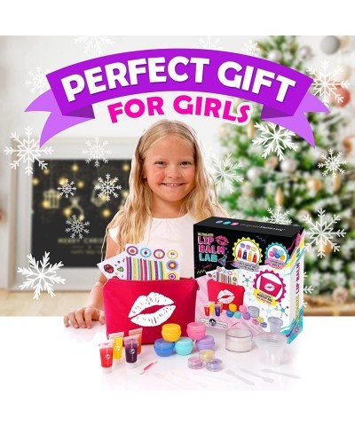 Make Your Own Lip Balm Lab 24-Piece Lip Gloss Making Kit for Girls Fun Christmas Crafts for Kids & Ideal Kids Christmas Gifts...