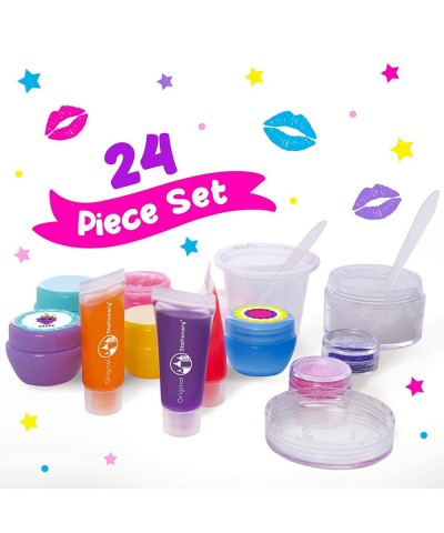 Make Your Own Lip Balm Lab 24-Piece Lip Gloss Making Kit for Girls Fun Christmas Crafts for Kids & Ideal Kids Christmas Gifts...