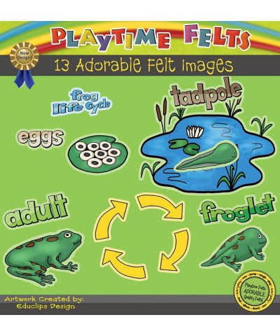 Frog Life Cycle Story Set for Flannel Board - Uncut $16.64 Magnetic & Felt Playboards