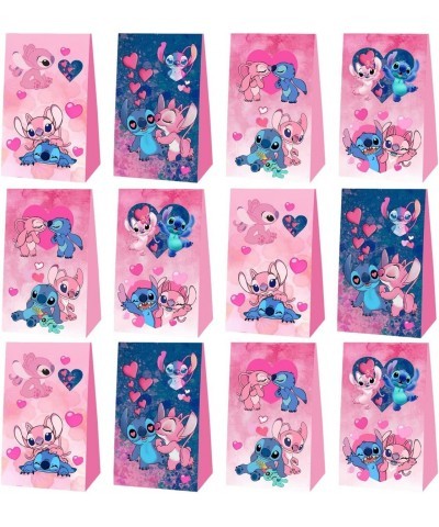 12Pack Pink Lilo and Stitch Party Gift Bags Candy Bags Pink Lilo and Stitch Birthday Party Supplies $28.49 Kids' Party Decora...