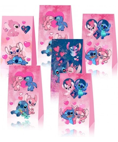 12Pack Pink Lilo and Stitch Party Gift Bags Candy Bags Pink Lilo and Stitch Birthday Party Supplies $28.49 Kids' Party Decora...