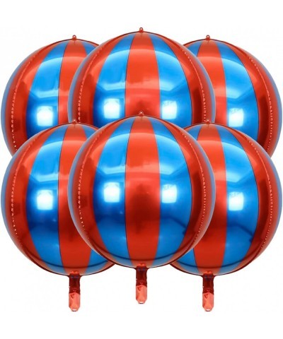 Red and Blue Carnival Balloons for Circus Theme Party Decorations Big 22 Inch 360 Degree 4D Circus Carnival Balloons for Birt...