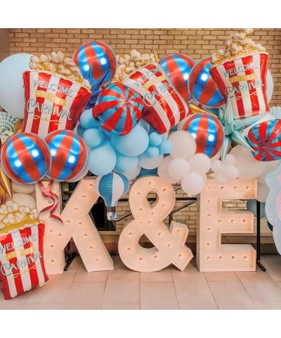 Red and Blue Carnival Balloons for Circus Theme Party Decorations Big 22 Inch 360 Degree 4D Circus Carnival Balloons for Birt...