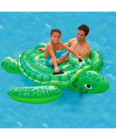 Sea Turtle Ride On Swimming Pool Float 191x170CM Giant Turtle Inflatable Floating Bed Pool Floats for Adults Children $48.04 ...