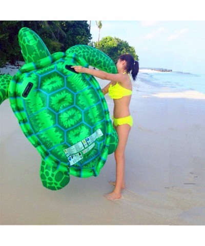 Sea Turtle Ride On Swimming Pool Float 191x170CM Giant Turtle Inflatable Floating Bed Pool Floats for Adults Children $48.04 ...