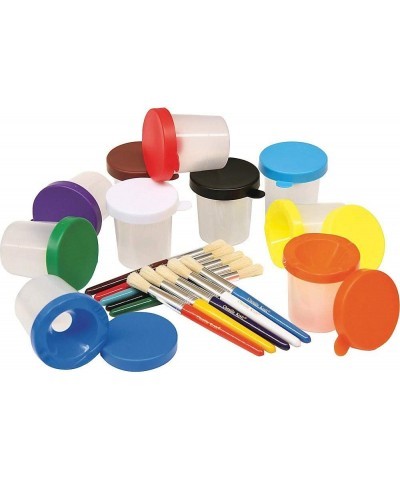 Creativity Street Color-Coordinated Painting Set Craft Kit 7.25" Brushes 3" Dia. Cups Assorted 20 per $37.78 Craft Kits