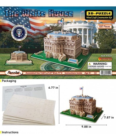 The White House Wooden 3D Puzzle Construction Kit $46.47 3-D Puzzles