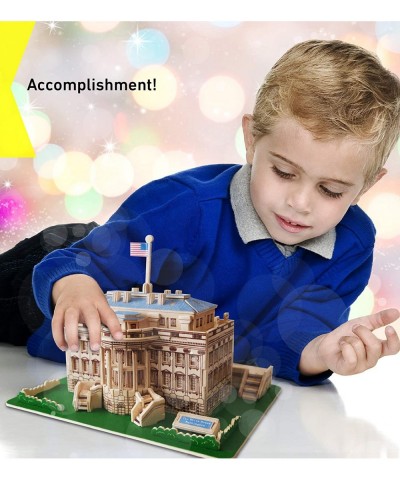 The White House Wooden 3D Puzzle Construction Kit $46.47 3-D Puzzles