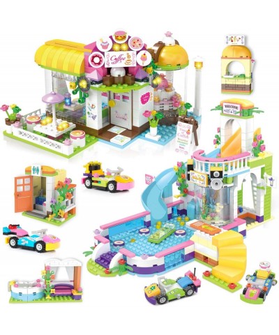 Friends Café Shop Building Kit Girls Coffee House Summer Pool Party Building Blocks Set for Kids Aged 6-12 (1140 Pieces) $93....