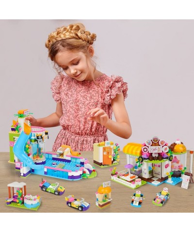 Friends Café Shop Building Kit Girls Coffee House Summer Pool Party Building Blocks Set for Kids Aged 6-12 (1140 Pieces) $93....