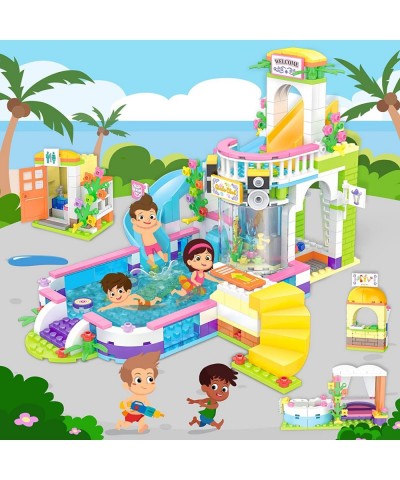 Friends Café Shop Building Kit Girls Coffee House Summer Pool Party Building Blocks Set for Kids Aged 6-12 (1140 Pieces) $93....