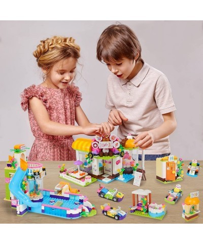 Friends Café Shop Building Kit Girls Coffee House Summer Pool Party Building Blocks Set for Kids Aged 6-12 (1140 Pieces) $93....