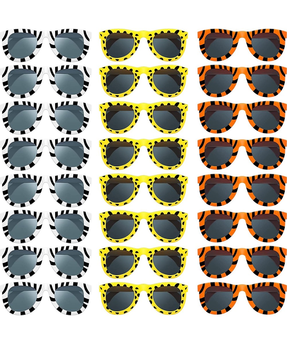 Pack of 24 Animal Print Sunglasses Jungle Sunglasses Zoo Animal Glasses Safari Kids Sunglasses Party Favor Wild Girl Boy Eyew...