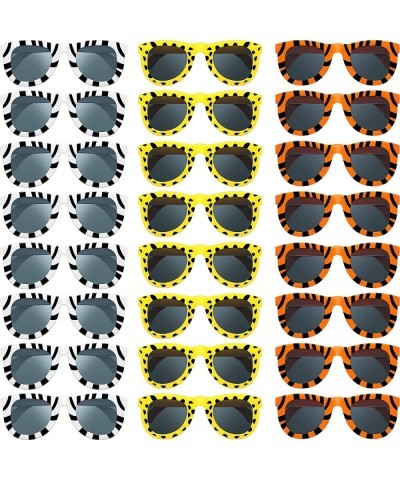 Pack of 24 Animal Print Sunglasses Jungle Sunglasses Zoo Animal Glasses Safari Kids Sunglasses Party Favor Wild Girl Boy Eyew...