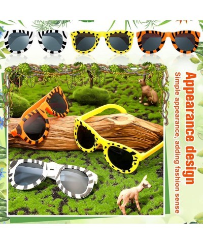 Pack of 24 Animal Print Sunglasses Jungle Sunglasses Zoo Animal Glasses Safari Kids Sunglasses Party Favor Wild Girl Boy Eyew...