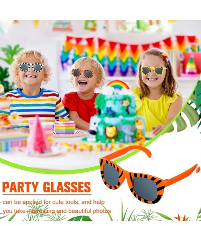 Pack of 24 Animal Print Sunglasses Jungle Sunglasses Zoo Animal Glasses Safari Kids Sunglasses Party Favor Wild Girl Boy Eyew...