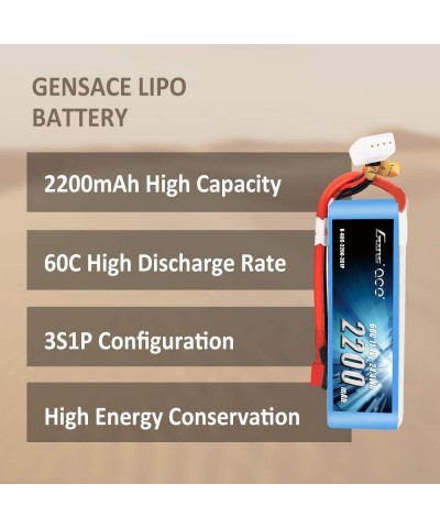 11.1V 2200mAh 3S 60C LiPo Battery Pack with Deans Plug for 450 Size Helicopter Glider and EPP FPV RC Car Boat Truck Heli Airp...