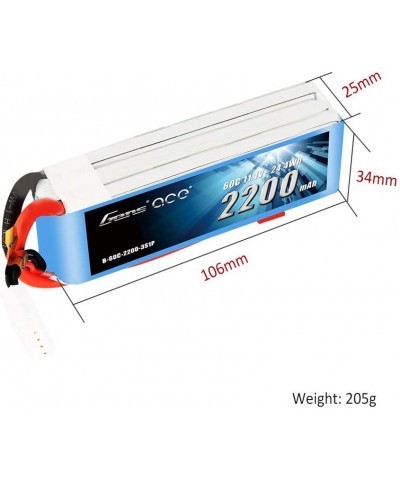 11.1V 2200mAh 3S 60C LiPo Battery Pack with Deans Plug for 450 Size Helicopter Glider and EPP FPV RC Car Boat Truck Heli Airp...