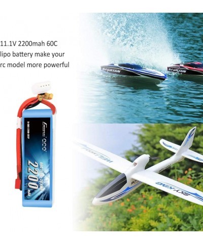 11.1V 2200mAh 3S 60C LiPo Battery Pack with Deans Plug for 450 Size Helicopter Glider and EPP FPV RC Car Boat Truck Heli Airp...