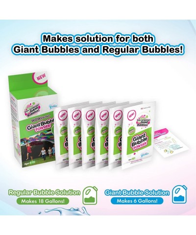 Big Bubble Refill Powder Mix (6 Packets) - Turns Dish Detergent into Giant Bubbles. Makes 6 GALLONS! - Made in USA $26.46 Bub...