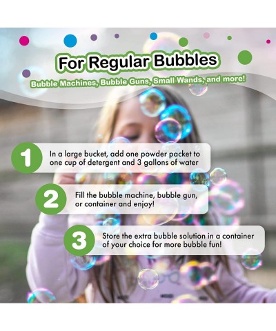 Big Bubble Refill Powder Mix (6 Packets) - Turns Dish Detergent into Giant Bubbles. Makes 6 GALLONS! - Made in USA $26.46 Bub...