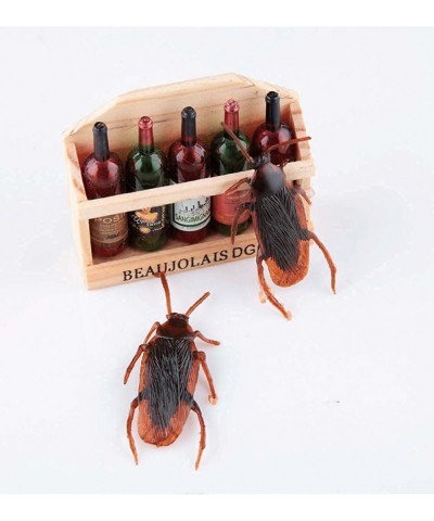 Prank Fake Roaches Favorite Trick Joke Toys Look Real Scary Insects Realistic Plastic Bugs Novelty Cockroach for Party Christ...