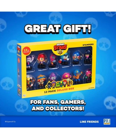 Brawl Stars Collectible Stampers |12 Brawl Stars Toys Out of 24 Collectibles in 1 Pack | 1 Rare Mystery Figure | Officially L...