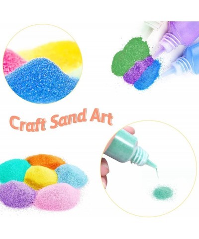 24 PCS Art Sand 1.25oz Bottles DIY Sand Arts and Crafts Kit Scenic Sand for Kids Colored Sand Kit for Wedding Decor Painting ...