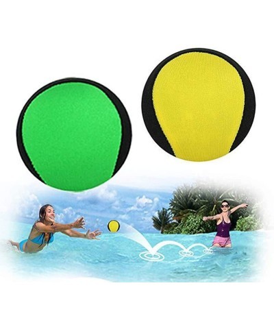 Water Bouncing Ball Hand Stress Relief Ball 2 Pack Water Jumping Ball for Swimming Pool Beach Ocean and Outdoor Activity (Yel...