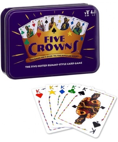 Five Crowns Collectible Tin -—Rummy-Style Card Game — Game Night Favorite for Adults and Kids — for Ages 8 and Up $33.93 Card...