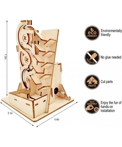 Solar 3D Wooden Puzzle Marble Run DIY Model Kit Craft Sets Educational Wood Mechanical Building Toys STEM Science Experiments...